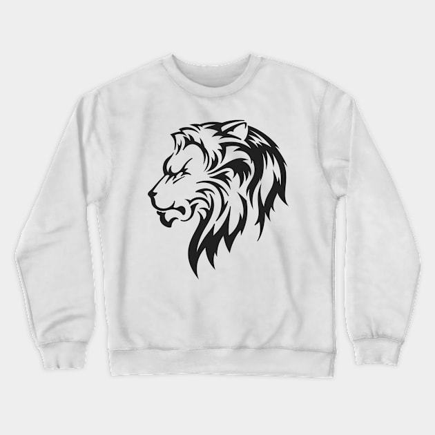 Silhouette Lion insignia Crewneck Sweatshirt by wingsofrage